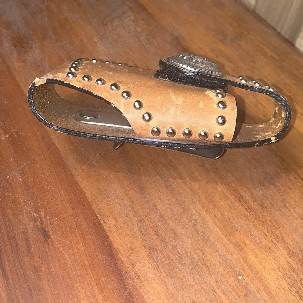 Nocona Western Cowboy Belt Pouch Leather Loop Holster Cell Phone Case‎ Holder